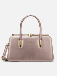 Lavie Luxe Book Frame Handbag in Rose Gold