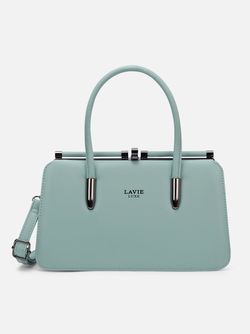 Lavie Luxe Book Frame Handbag in Mint Green
