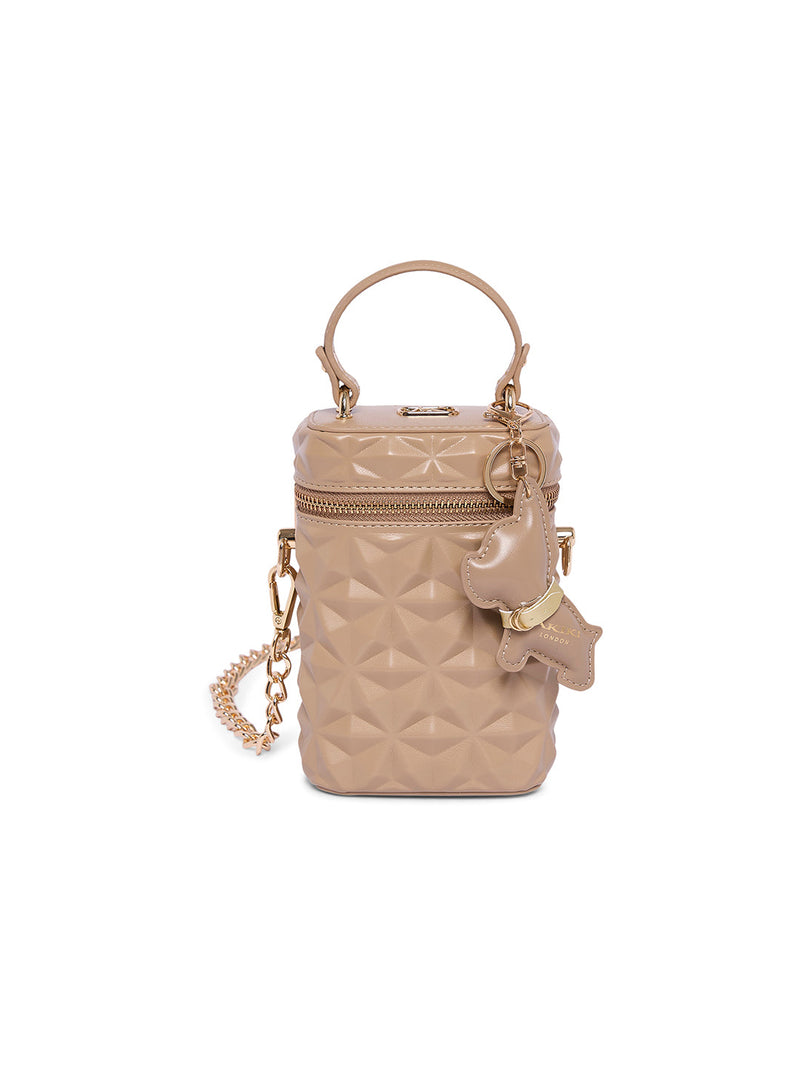 AKIKI London Charlton 12 Small Sling Bag Beige detail