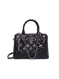 AKIKI London Waterloo 13 Medium Satchel Bag Black detail