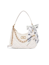 AKIKI London Catford 8 Small Hobo Bag Off White detail