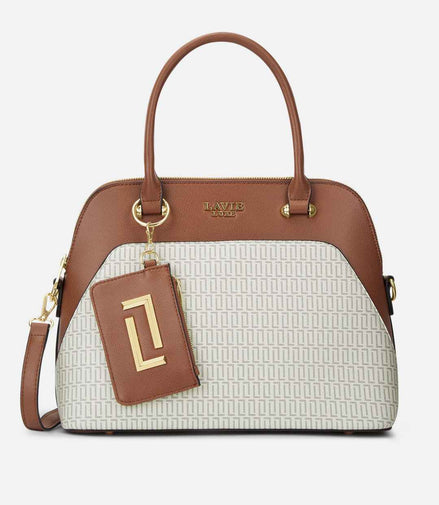 Lavie Luxe Monogram Valle25 Medium Handbag