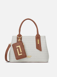 Lavie Luxe Monogram Rumba25 Medium Handbag in Mono Ivory