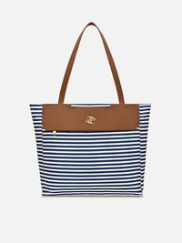 Lavie Signature Stripe Norman Tote Bag in Navy Stripe