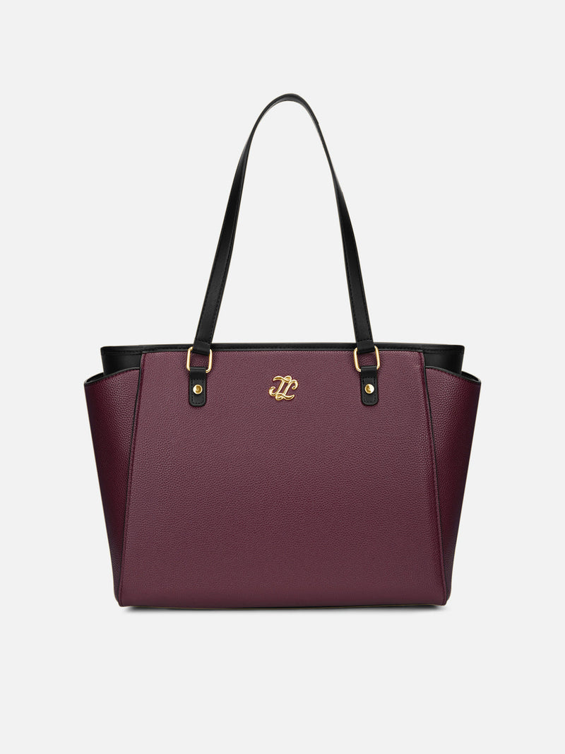 Lavie Signature Lincoln Large Tote Bag in Wine