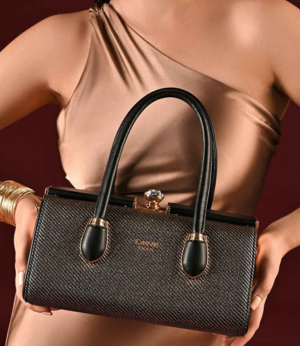 Lavie Luxe Dazzle Large Frame Handbag