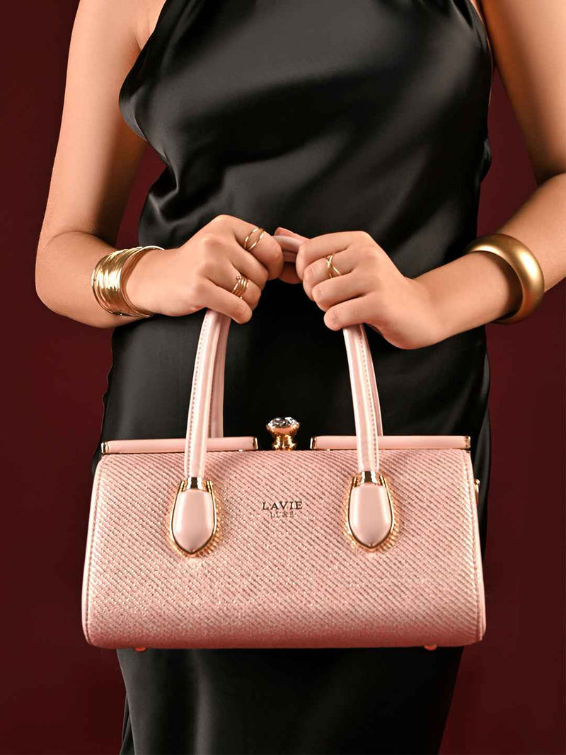 Lavie Luxe Dazzle Large Frame Handbag
