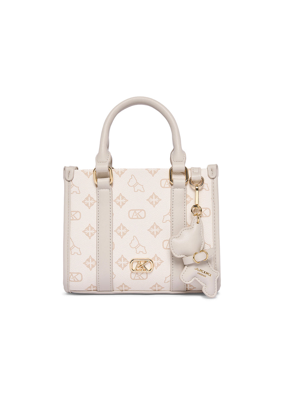 AKIKI London Holborn Box Extra Small Satchel Bag - Off White