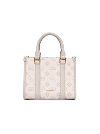 AKIKI London Holborn Box Extra Small Satchel Bag Off White detail