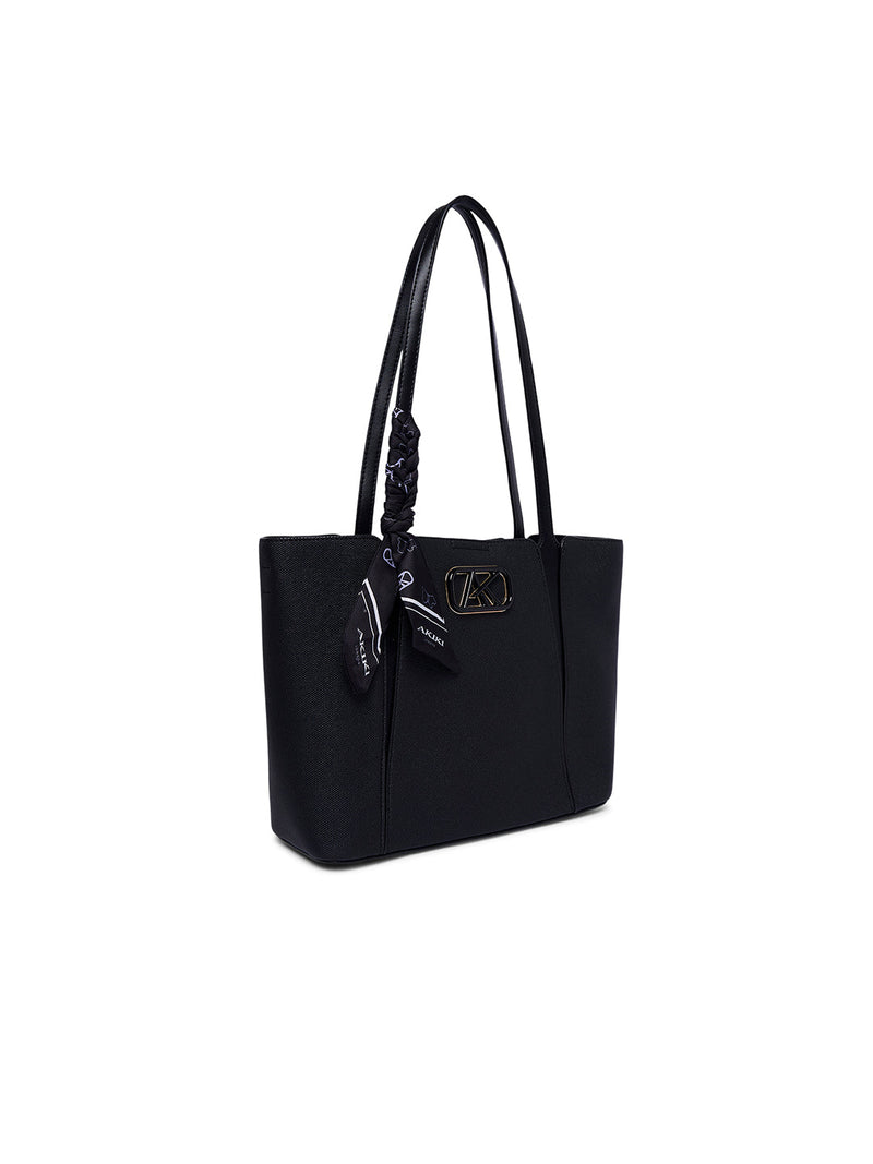 AKIKI London Belmont 30 Large Tote Bag Black detail