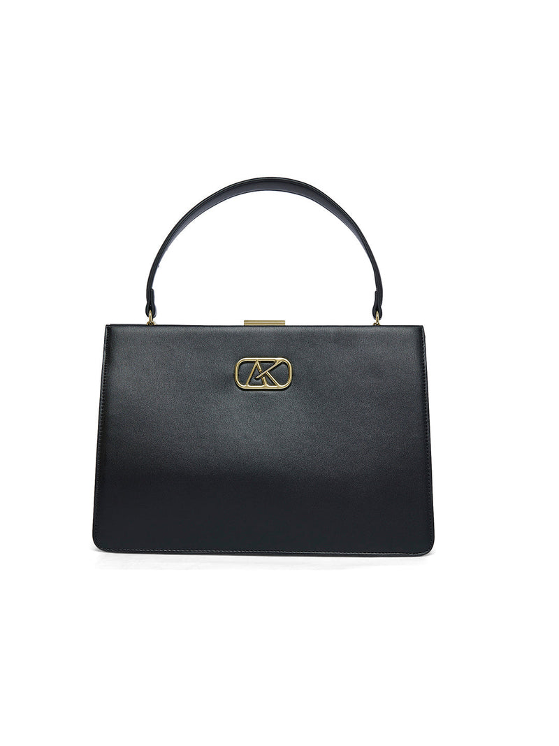 AKIKI London Hackney 30 Frame Medium Handbag - Black