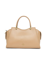 AKIKI London Islington 33 Small Satchel Bag Beige detail