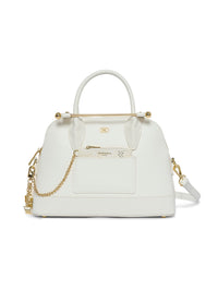 AKIKI London Salisbury 30 Small Handbag White detail