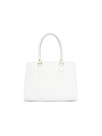 AKIKI London Swinden 35 Box Large Handbag White detail