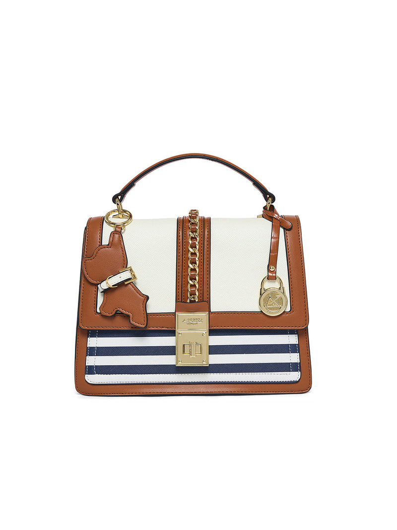 AKIKI London Ledbury 25 Flap Small Handbag - Nautical
