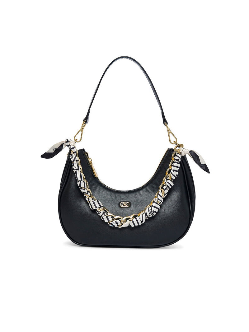 AKIKI London Worcester 30 Hobo Small Handbag - Black