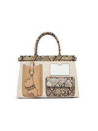 AKIKI London Southall 33 Large Handbag - Beige