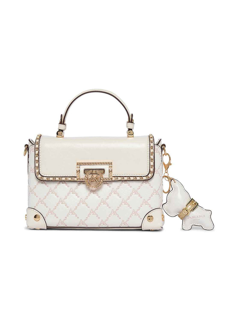 AKIKI London Hampton 22 Flap Small Satchel Bag