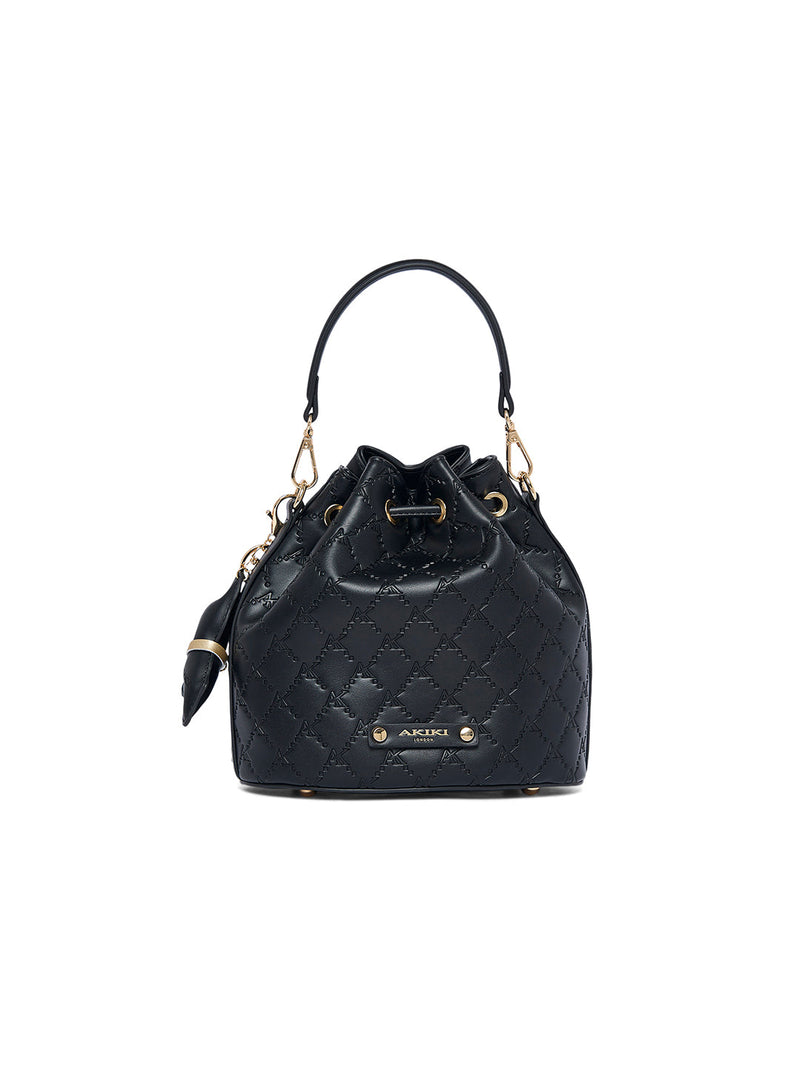 AKIKI London Hanwell 2C 21 Small Bucket Bag Black detail