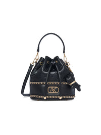 AKIKI London Hanwell 2C 21 Small Bucket Bag Black detail