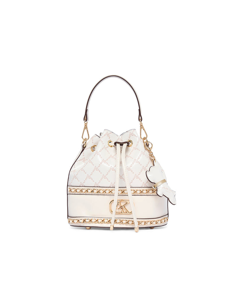 AKIKI London Hanwell 2C 21 Small Bucket Bag - White