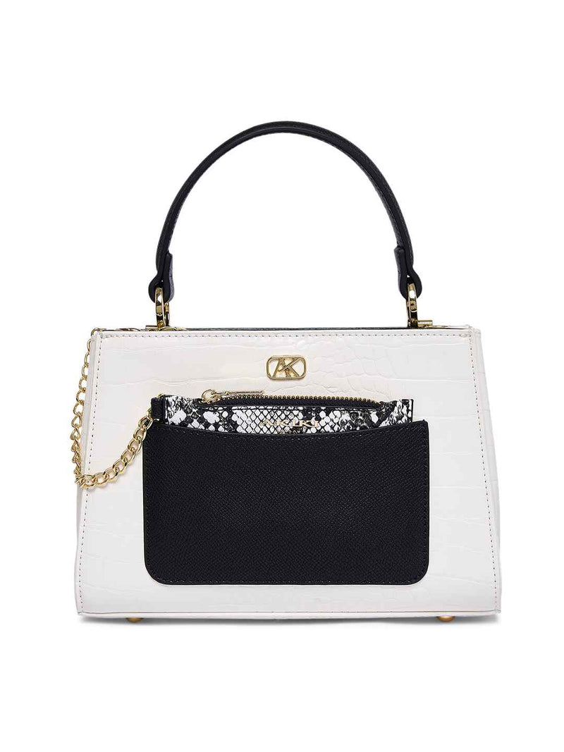 AKIKI London Croydon 3 Compartments Small Satchel Bag