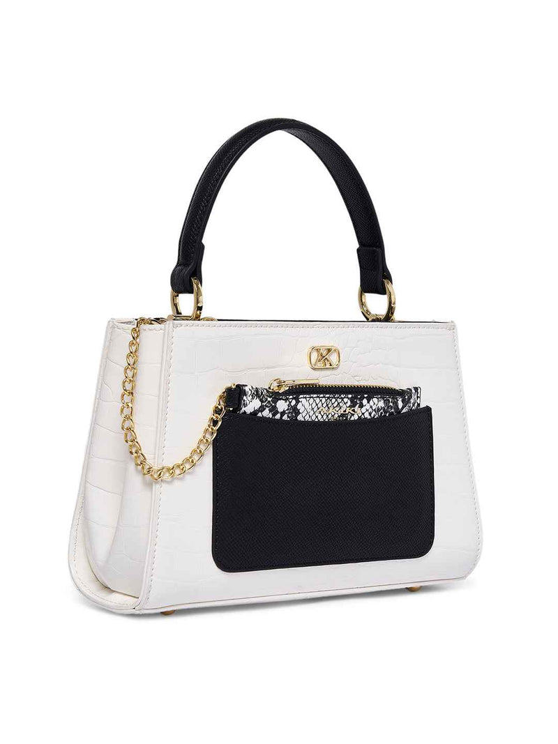 AKIKI London Croydon 3 Compartments Small Satchel Bag