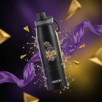 Milton Sports Sparkle UV Printing Thermosteel Bottle - Kolkata Knight Riders (KKR) - Milton