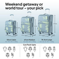 American Tourister Bloom 55cm Cabin Trolley Bag — Grey