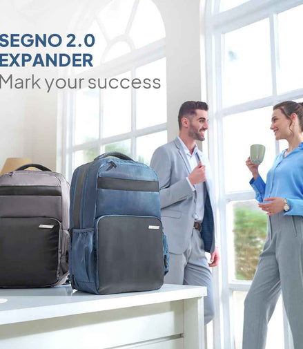 American Tourister Segno 2.0 Expandable Laptop Backpack 33L Blue