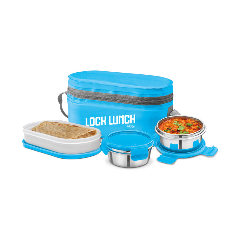 Milton Lock Lunch Insulated Tiffin — front view