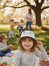 Kids’ Grey Animal Print Sun Hat – Playful Outdoor Protection