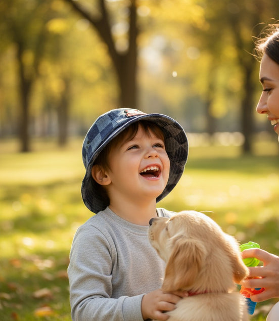 Kids’ Denim Bucket Hat – Casual Outdoor Style