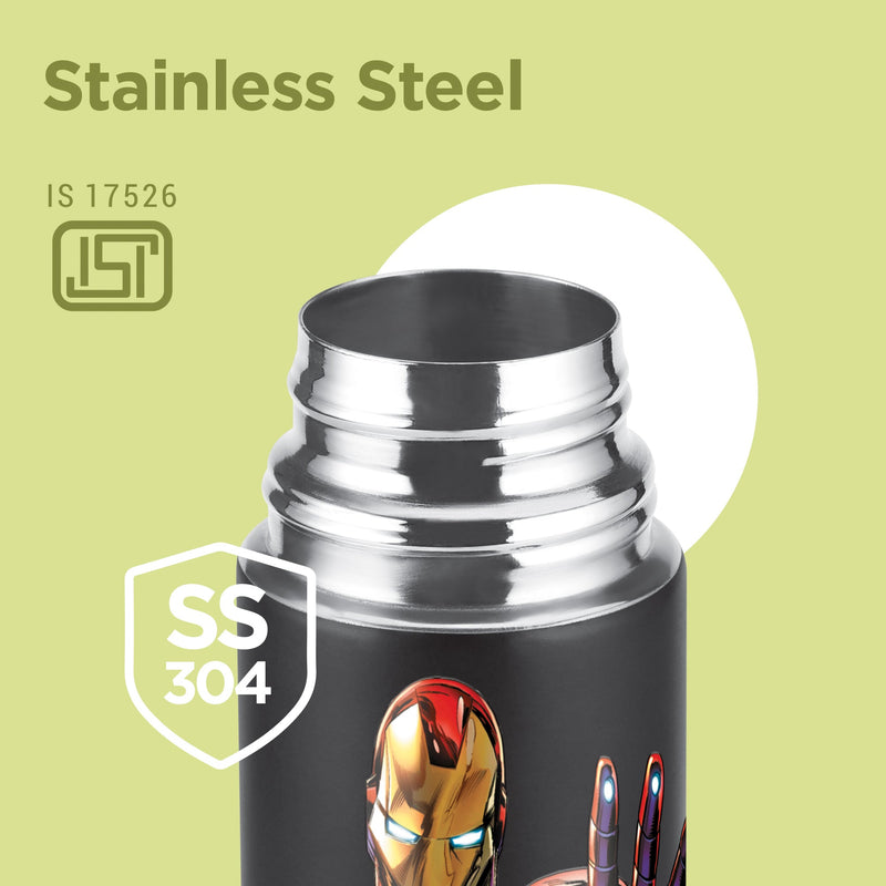 Milton Marvel Mighty Iron Man Thermosteel Bottle