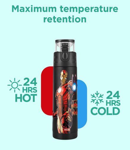 Milton Marvel Mighty Iron Man Thermosteel Bottle