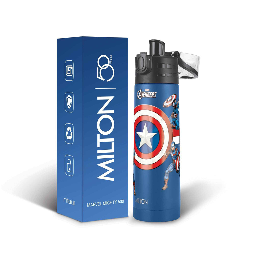 Milton Marvel Mighty Captain America Thermosteel Bottle