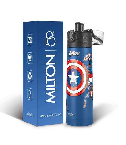 Milton Marvel Mighty Captain America Thermosteel Bottle