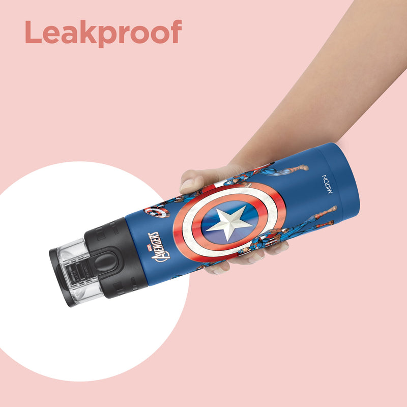 Milton Marvel Mighty Captain America Thermosteel Bottle