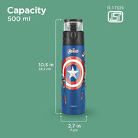 Milton Marvel Mighty Captain America Thermosteel Bottle