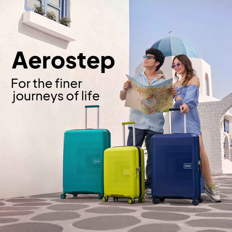 American Tourister Aerostep Polypropylene Hardside Spinner Trolley