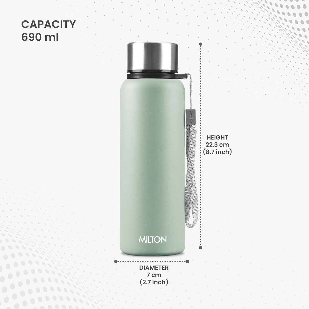 Milton Brim Stainless Steel Water Bottle