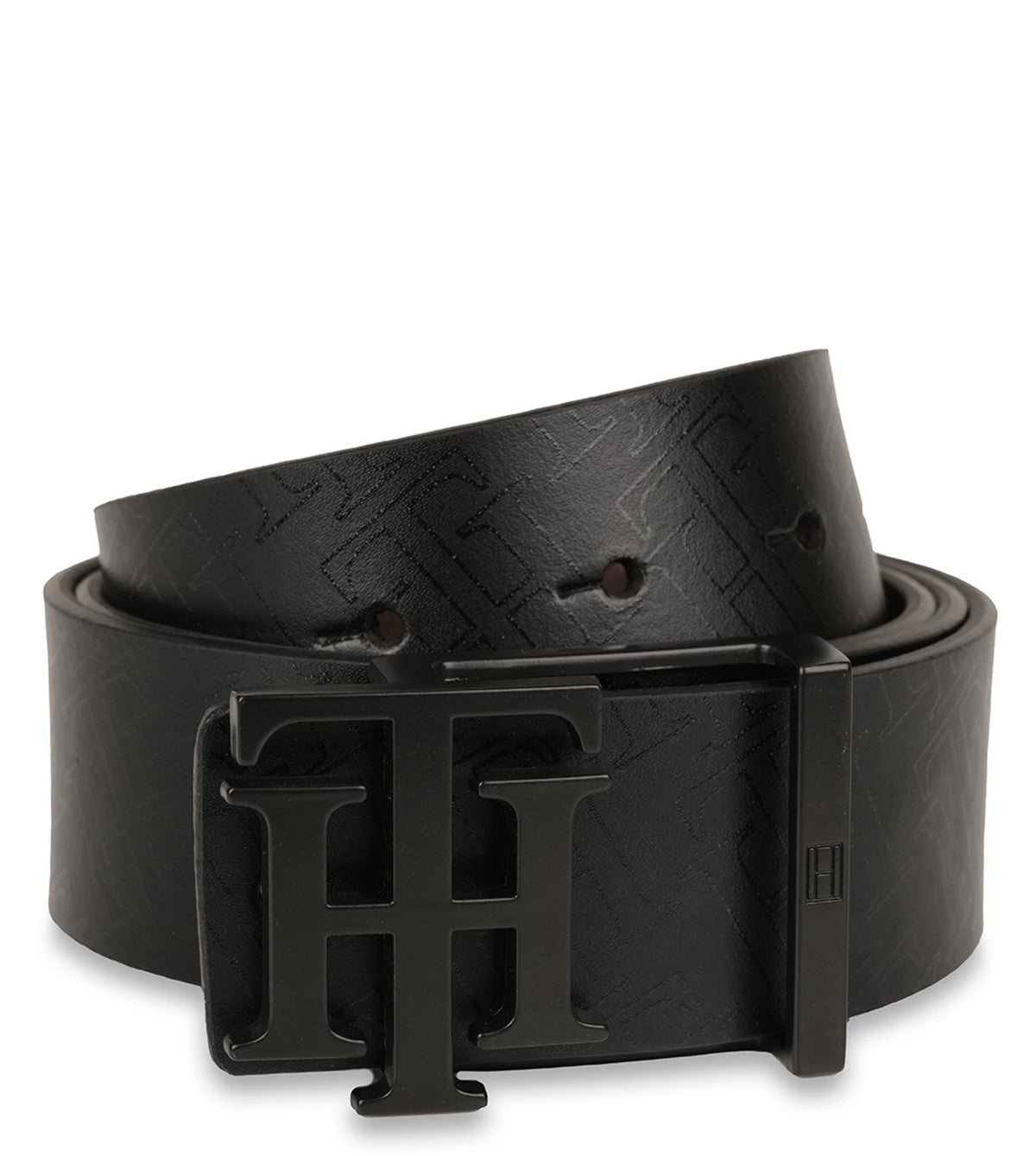 TOMMY HILFIGER TH / LEONARDO / REVERSIBLE / BLACK+BROWN