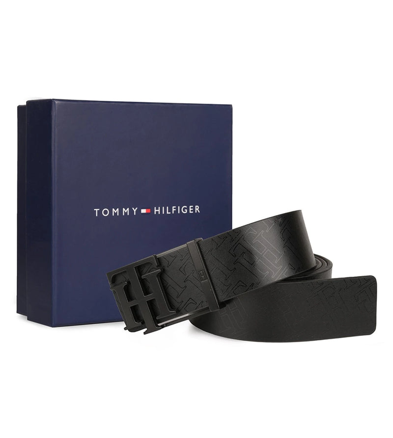 TOMMY HILFIGER TH / LEONARDO / REVERSIBLE / BLACK+BROWN - image 6 of 9 - Belt