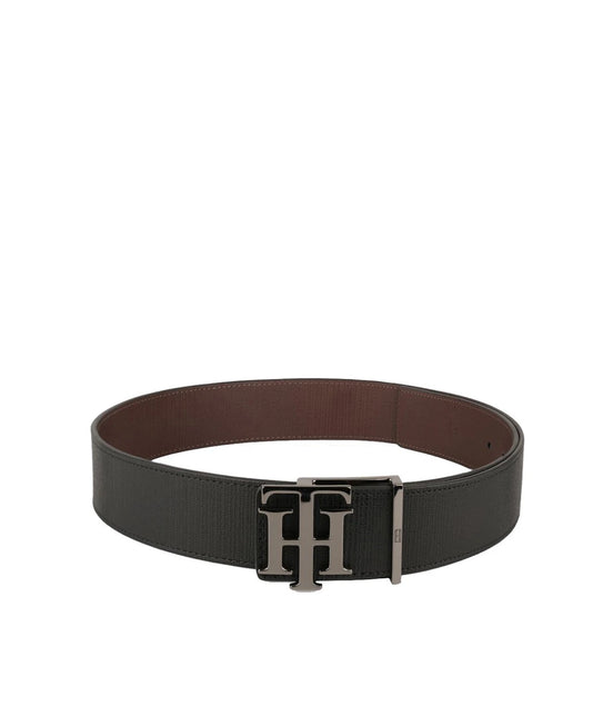 TOMMY HILFIGER  TH / JENSON / REVERSIBLE / BLACK+BROWN