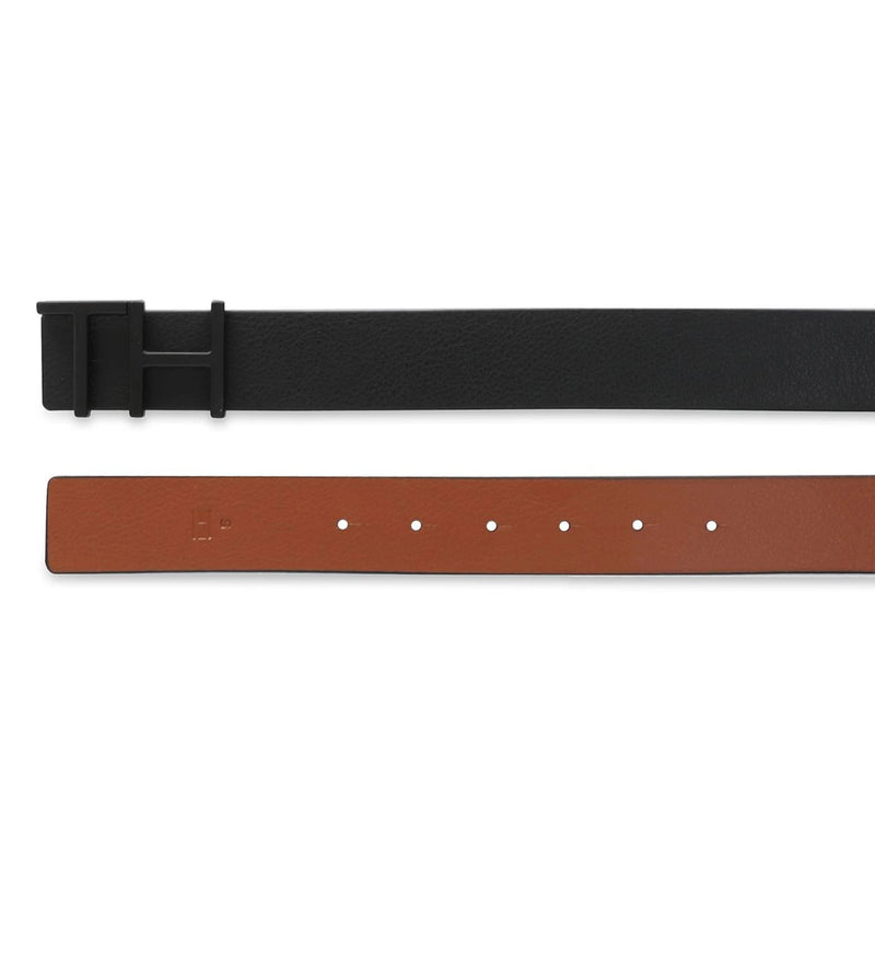 Tommy Hilfiger Cusack Reversible Belt — Black/Tan