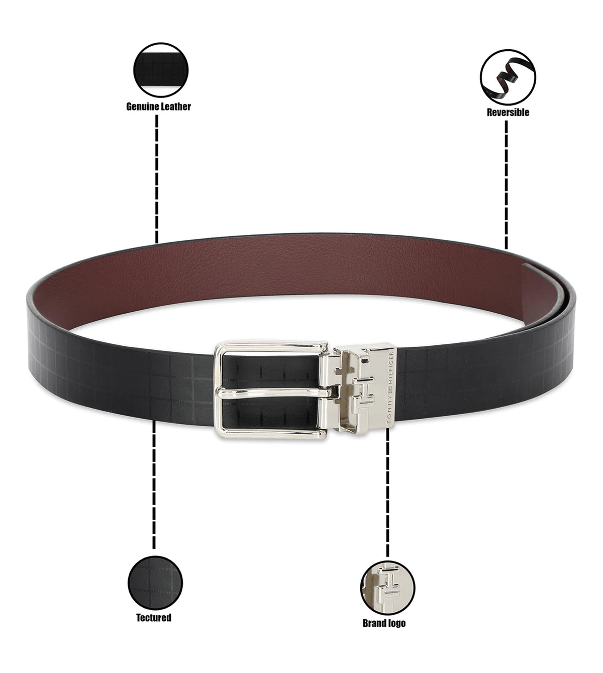 TOMMY HILFIGER TH / LUSSO / REVERSIBILE / BLAVE+WINE