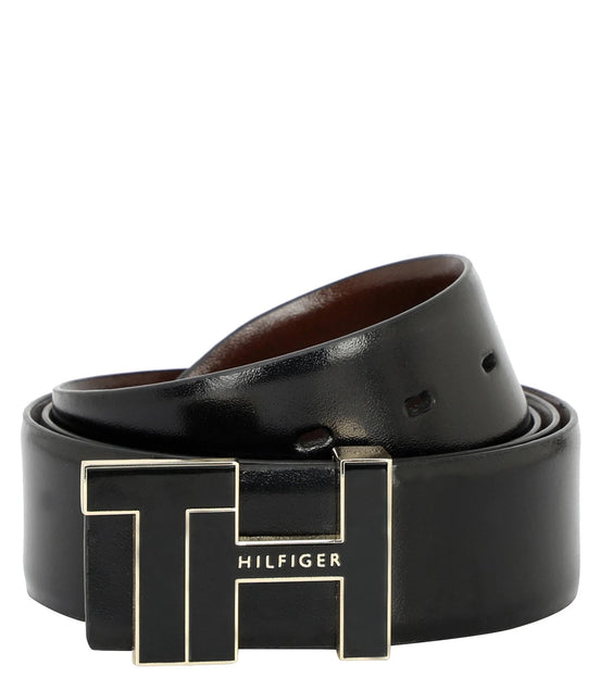 TOMMY HILFIGER TH / DOBLER / REVERSIBLE / BLACK+BROWN