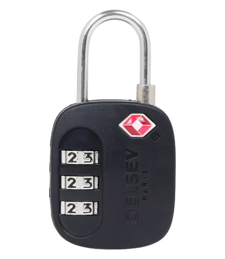 Delsey Paris 3 Digit Combination Lock Black