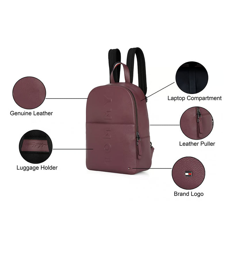 Tommy Hilfiger Time Square Burgundy Laptop Bag - image 2 of 6 - Laptop Bag