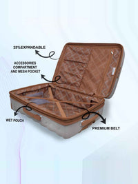 IT Luggage Indulging Hard Trolley — Grey (Set of 2)